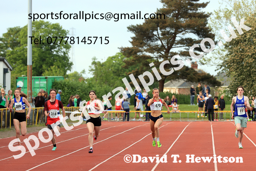 200 metres, 2026 NEGP 2, Monkton Stadium, Wednesday, May 27th. Photo: David T. Hewitson/Sports for All Pics